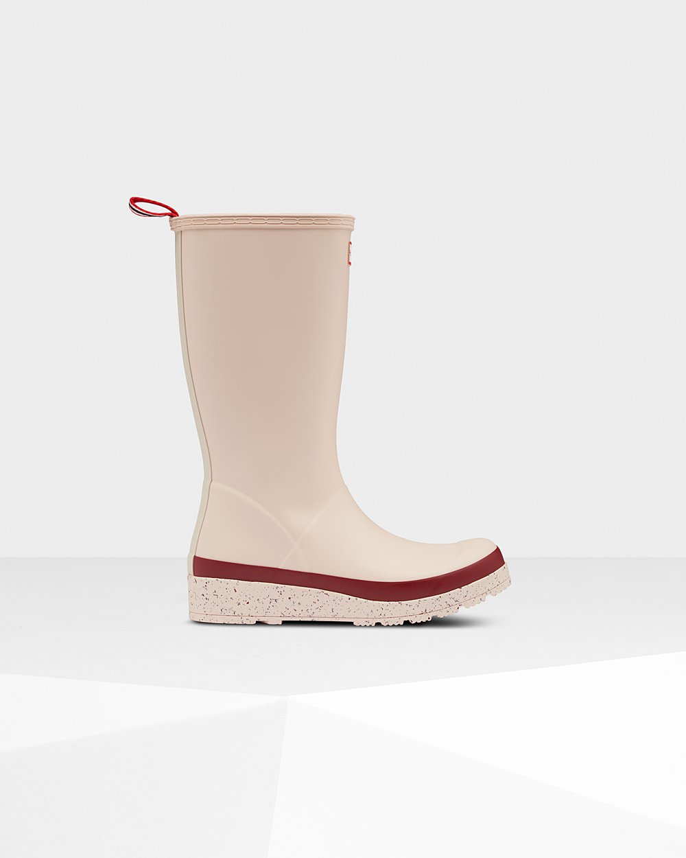 Play Botas Hunter Mujer - Original Tall Speckle Rain - Grises Rosas/Grises Rojos - TLXMQFW-90